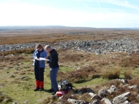 Clients enjoying a navigation course - Llangattock Moors