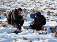 Clients on a winter navigation course in mid Wales